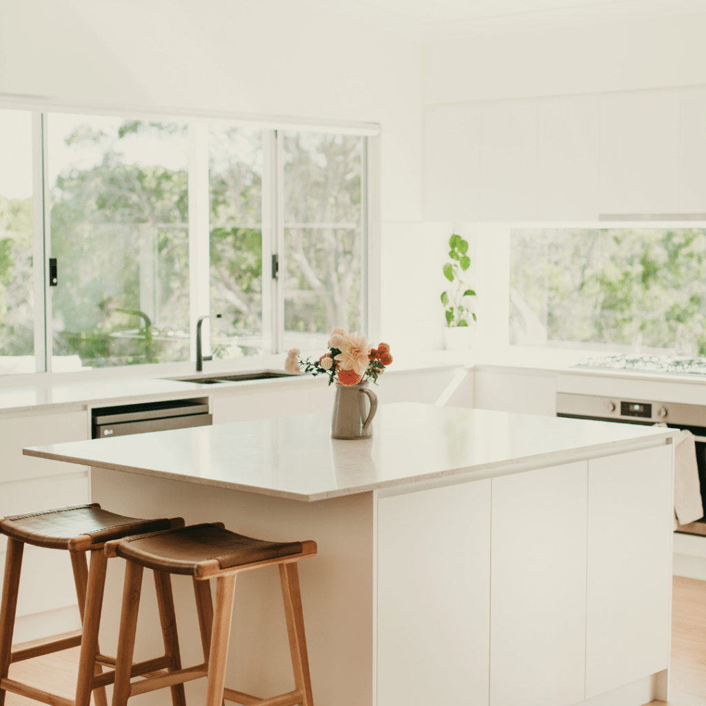 Hamelin Bay modular home kitchen island bench